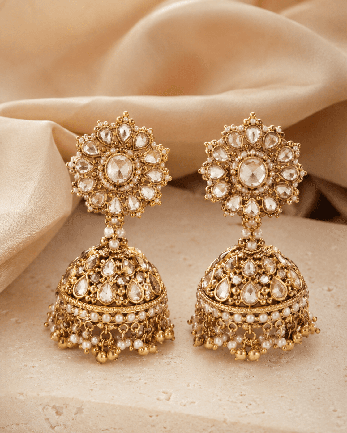 Polki Diamond Earrings