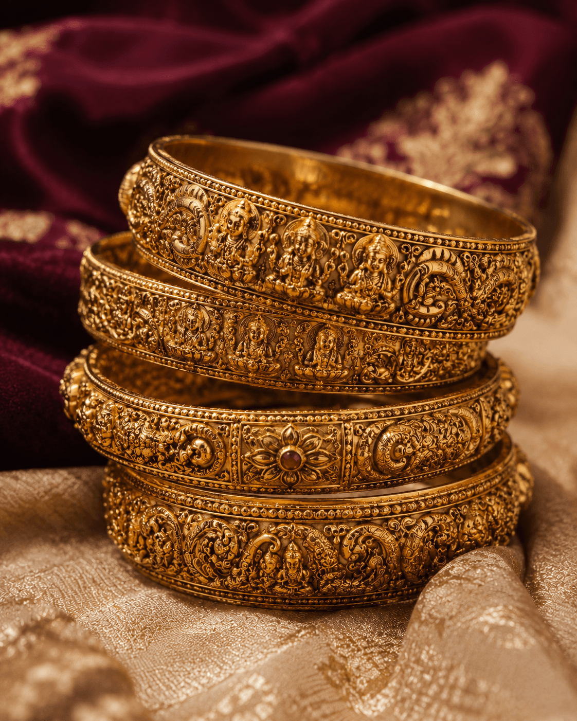 Temple Gold Bangles